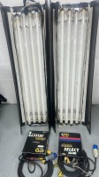 2x  Kino 4ft FIX 4804 light Kit with 2x ballasts with tubes shown