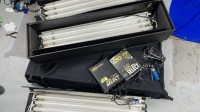 3x  Kino 4ft FIX 4804 light Kit with 2x ballasts with tubes shown  - NO LEADS