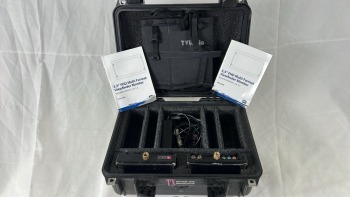 TVLogic 2x VFM-056W 5.5" portable field monitor in carry case with cabling, sunshades and screen protectors