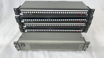 Sony DDVS-V1616 16x16 Digital Video Routing Switcher & 32-Source Control Units