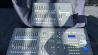 Strand lighting LX small desk and Strand GSX lighting control desk.
