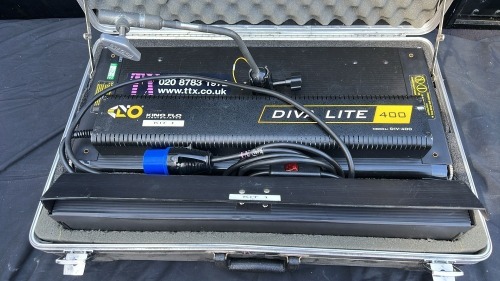 Kino flow Diva lite 400 in flight case