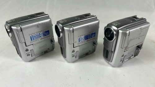 3x Sony DCR-PC-109E DV Handycam, No accessories.