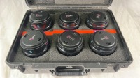 Set of 6x Sony SCL- Prime Lenses containing 2x 35mm, 2x 50mm, 2x 85mm