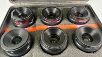 Set of 6x Sony SCL- Prime Lenses containing 2x 35mm, 2x 50mm, 2x 85mm - 4