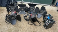 6x Strand 2060, 575w HMI lamps -  with 2x ballasts