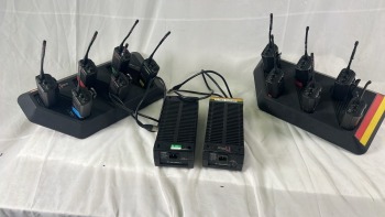 12x Motorola GP300 Walkie Talkies /w battery + long antenna with 2x 6-way charger HTN-9812C