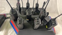 12x Motorola GP300 Walkie Talkies /w battery + long antenna with 2x 6-way charger HTN-9812C - 3