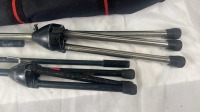 Unknown 2x Large Microphone stands with arms in Benbo soft bag - 4