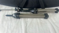 2x Small Microphone stands, 1x extension arm, in black soft bag - 2