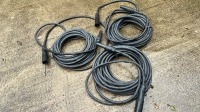 3x reels of .1 cable (circa 10m each reel) singles - 3