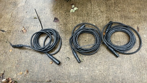 3x reels of 0.1 cable (circa 5m each reel) singles