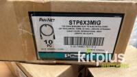 Pan-Net STP6X3MIG 10 GIG Sheided RJ45 Patch Cord CAT 6A/Class EA Internations Gray 3m [Qty 30]] - 3