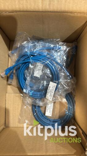 Misc. RJ 45 patch cords. Various lengths