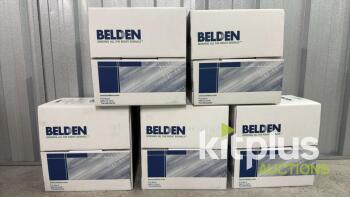 Belden CAT 5e Premise Horizontal Cable (100MHz), 4-Pair, 24 AWG solid bare copper conductors, U/UTP, Polyethylene insulation, PVC jacket. 1220m (4000ft)