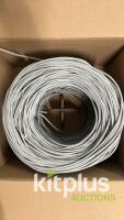 Belden CAT 5e Premise Horizontal Cable (100MHz), 4-Pair, 24 AWG solid bare copper conductors, U/UTP, Polyethylene insulation, PVC jacket. 1220m (4000ft) - 3