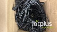 Large quantity of IEC Mains connector cables - 6