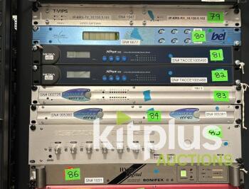 Audient Monitor Controller, Bel Delay Synchroniser, Moxa Device Servers, Sonifex Telephone Units, and Video Gateway