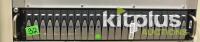 EVS DB Servers (2U & 3U), XStore Shared Storage, XS & X2 Production Servers, XFile XF2, XHub2 Network Hub, and 3000VA Riello Sentinel Dual UPS - 6