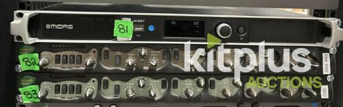 Focusrite G3 Voice Boxes (Qty 2) and Midas M32C Digital Rack Mixer