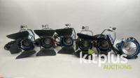 5x 300W ARRI Tungsten Fresnel & 1x 750w Flood - 6