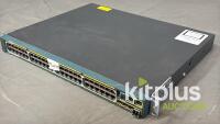 Cisco WS-C2960S-48FPS-L Network Switch, 48 Ports, PoE+, 100-240V Power - 4