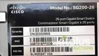 Cisco SG200-26 26-Port Gigabit Smart Switch, Serial DNI203309SS - 3