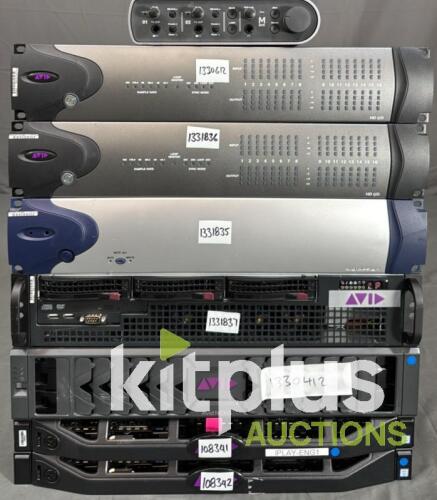 Avid NEXIS, M Box, and Digidesign HD I/O Audio-Visual Rack Units, 7 Units, Various AVID boxes. MBox