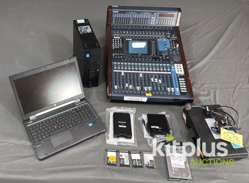 Lucky Dip. Including Panasonic P2 card reader and Sony SX reader. Incl cards. Yamaha DM2000 Digital Mixing Console, HP EliteBook, Dell Optiplex XE2