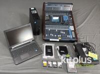 Lucky Dip. Including Panasonic P2 card reader and Sony SX reader. Incl cards. Yamaha DM2000 Digital Mixing Console, HP EliteBook, Dell Optiplex XE2