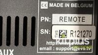 EVS Remote Control Panel, Model: Remote, SN: R121270 - 3