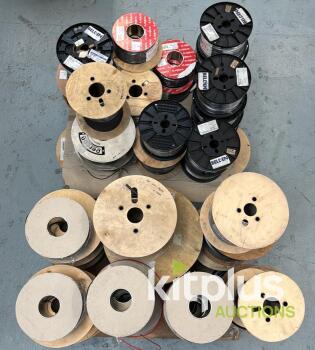 Multiple Cable Spools - Draka, Webro, Belden, Percon, Various Lengths & Types