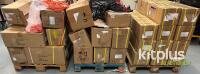 Massive amount. Mixed Lot of Power Cords in Black, Red, Orange, Yellow, Made in China. 3x Pallet. - 9