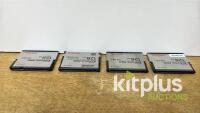 Job Lot of SanDisk Exreme Pro CFast Card Media - 4