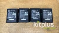 Job Lot of Canon Batteries,Chargers & Mains adaptor - 8