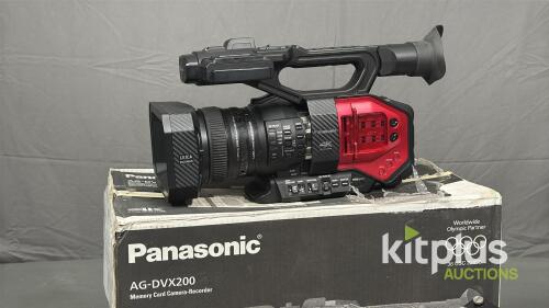 Panasonic AG-DVX2000 4K Camcorder with ST-7R Shoulder Adapter, EWA Marine underwater housing (designed for HVX200 but fits well) and Accessories. in origial box.