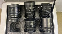 Sigma Cine High Speed Prime lens Kit - 14mm T2.0, 20mm T1.5, 24mm T1.5, 50mm T1.5, 85mmT1.5, 105mm, T2.0 135mm in metal flight case - 2