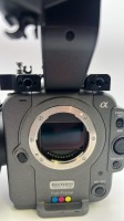 Sony FX6 camera body with top handle & side grip, monitor, monitor mount and viewfinder attachment. - No case. No Battery - 11