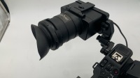Sony FX6 camera body with top handle & side grip, monitor, monitor mount and viewfinder attachment. - NO case. No Battery - 3