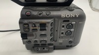 Sony FX6 camera body with top handle & side grip, monitor, monitor mount and viewfinder attachment. - NO case. No Battery - 5