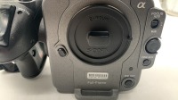 Sony FX6 camera body with top handle & side grip, monitor, monitor mount and viewfinder attachment. - NO case. No Battery - 12
