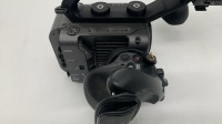Sony FX6 camera body with top handle & side grip, monitor, monitor mount and viewfinder attachment. - NO case. No Battery - 6