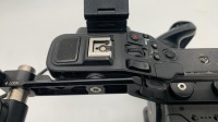 Sony FX6 camera body with top handle & side grip, monitor, monitor mount. - NO case. No Battery - 4