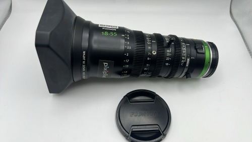 Fujinon 18-55mm T2.9 cine zoom loom lens.