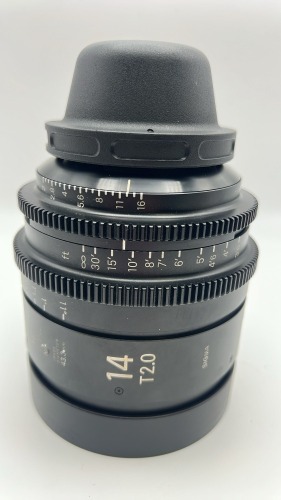 Sigma HSP FF 14 T.2.0 high speed prime lens