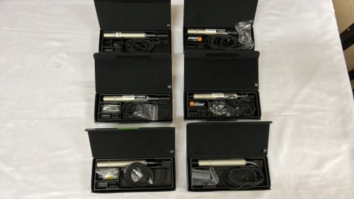 Sony ECM-77B Electret Condenser Microphones With Associated Pictured Parts. Quantity (6)