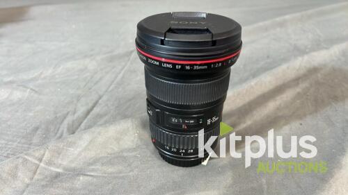 Canon 16-35mm (FF) F2.8, EF (FT: 82mm)