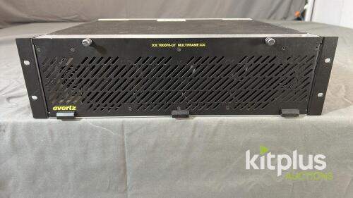 Evertz Fibre cards in 7800FR-QT Modular Frame, 3U, 100-240V, Serial 2442508060