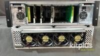Evertz Fibre cards in 7800FR-QT Modular Frame, 3U, 100-240V, Serial 2442508060 - 2