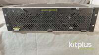 Evertz Fiber transmitter cards in 7800FR-QT Multiframe, Serial Number: 2426150879, 100-240V 450W